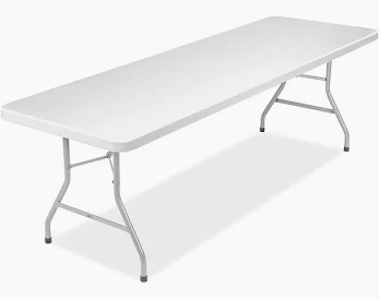 8' White Table